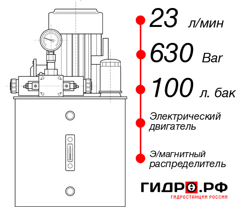 Гидростанция с электроприводом НЭЭ-23И6310Т