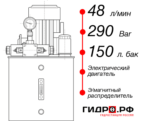 Маслостанция с электроприводом НЭЭ-48И2915Т