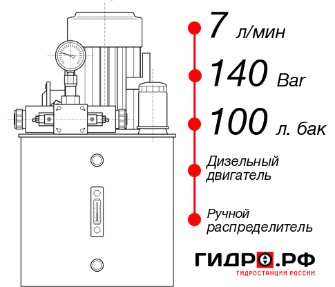 Дизельная маслостанция НДР-7И1410Т