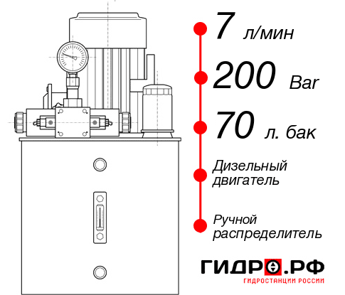 Дизельная маслостанция НДР-7И207Т