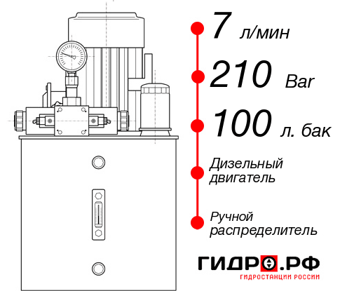 Дизельная гидростанция НДР-7И2110Т