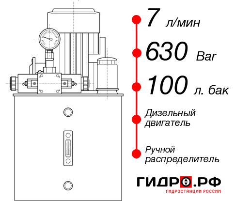 Гидростанция с домкратом НДР-7И6310Т