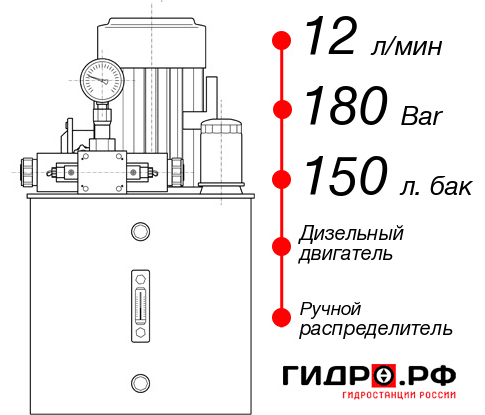 Дизельная гидростанция НДР-12И1815Т