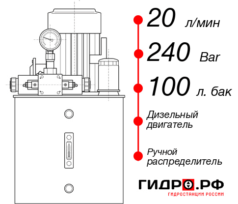 Гидростанция для гидромолота НДР-20И2410Т