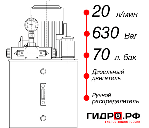 Маслостанция высокого давления НДР-20И637Т