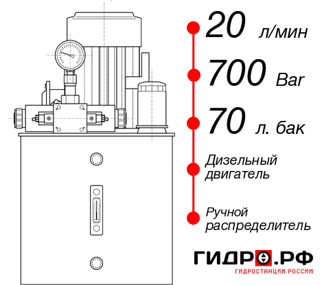 Дизельная гидростанция НДР-20И707Т