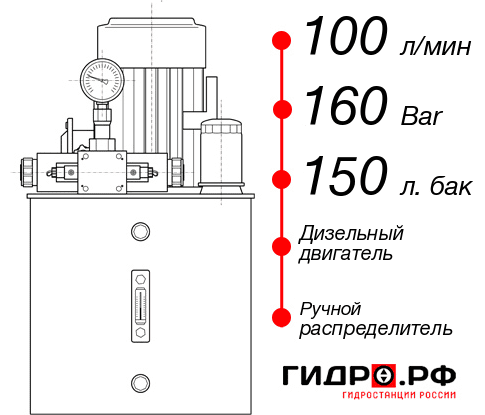 Дизельная маслостанция НДР-100И1615Т