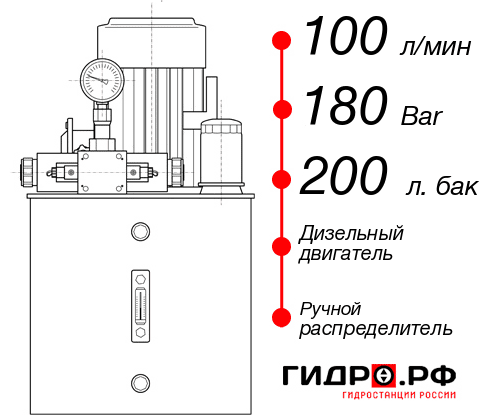 Маслостанция для гидромолота НДР-100И1820Т