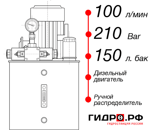 Гидростанция для свай НДР-100И2115Т