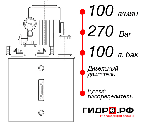 Дизельная гидростанция НДР-100И2710Т