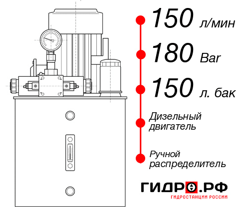 Дизельная гидростанция НДР-150И1815Т