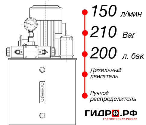 Маслостанция для гидромолота НДР-150И2120Т