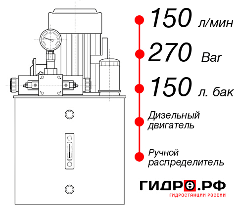 Дизельная маслостанция НДР-150И2715Т