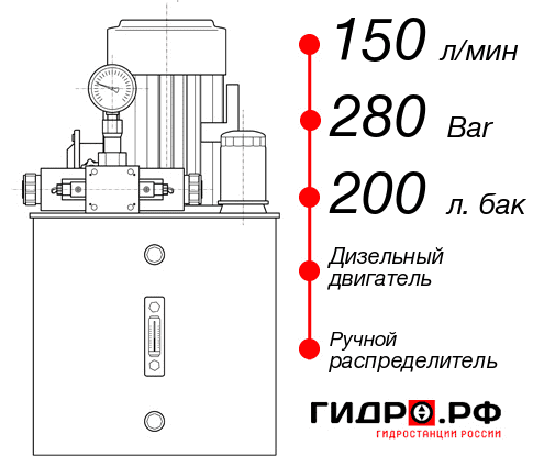 Маслостанция для гидромолота НДР-150И2820Т