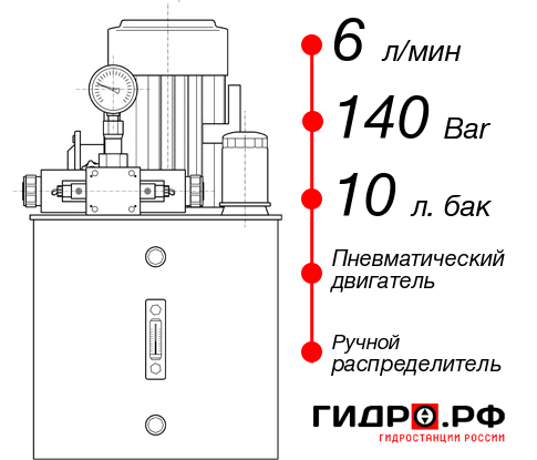 Маслостанция с пневмоприводом НПР-6И141Т