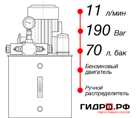 Бензиновая гидростанция НБР-11И197Т