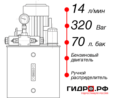 Бензиновая маслостанция НБР-14И327Т