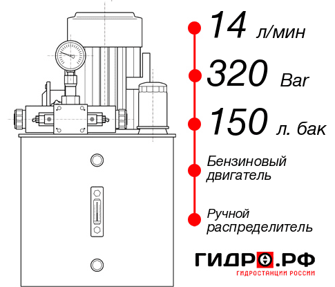 Бензиновая маслостанция НБР-14И3215Т