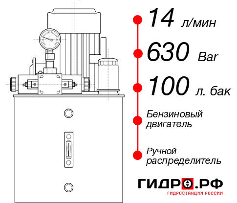 Маслостанция для гидравлического домкрата НБР-14И6310Т