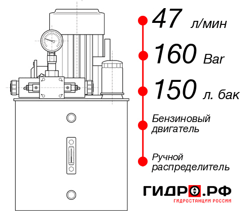 Маслостанция для гидроцилиндра НБР-47И1615Т