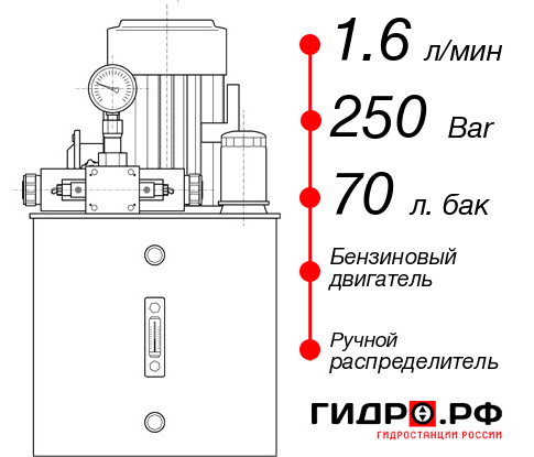 Маслостанция с ДВС НБР-1,6И257Т