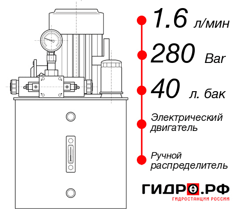 Промышленная маслостанция НЭР-1,6И284Т