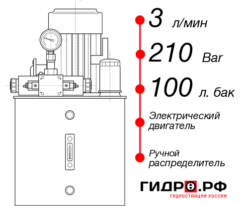 Гидростанция толкателя НЭР-3И2110Т