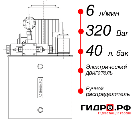 Гидростанция высокого давления с электроприводом НЭР-6И324Т