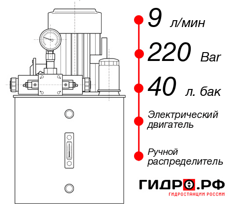 Маслостанция для подъемника НЭР-9И224Т