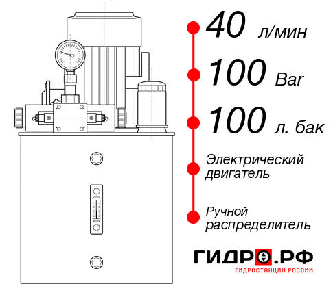 Маслостанция для гидромолота НЭР-40И1010Т