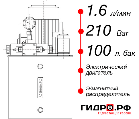 Гидростанция 220 Вольт НЭЭ-1,6И2110Т