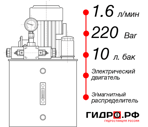 Маслостанция с электроприводом НЭЭ-1,6И221Т