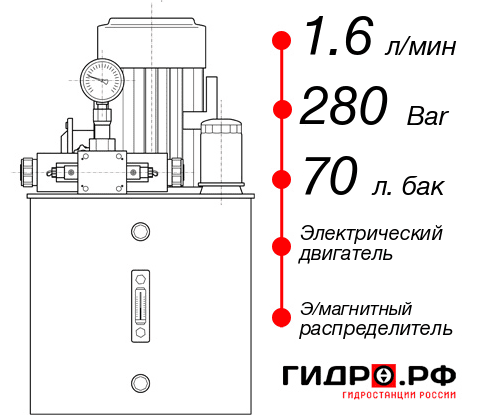 Гидростанция 220 Вольт НЭЭ-1,6И287Т