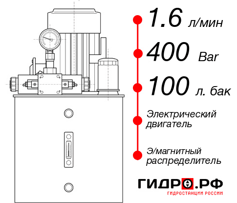 Гидростанция с домкратом 200 тонн НЭЭ-1,6И4010Т