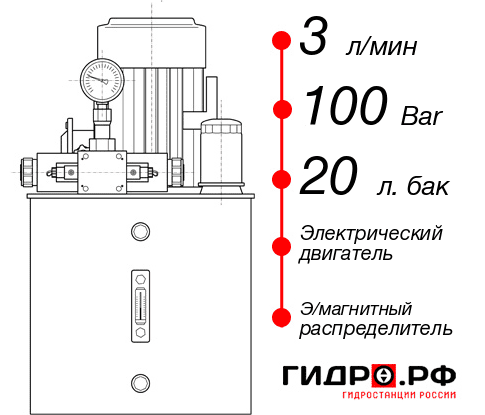 Гидравлическая маслостанция НЭЭ-3И102Т