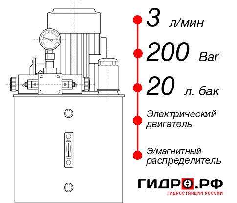 Гидростанция для промышленного оборудования НЭЭ-3И202Т