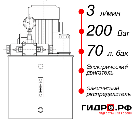 Гидростанция толкателя НЭЭ-3И207Т