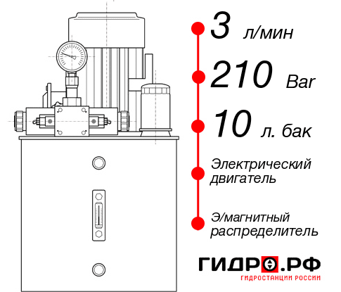 Гидростанция с электроприводом НЭЭ-3И211Т