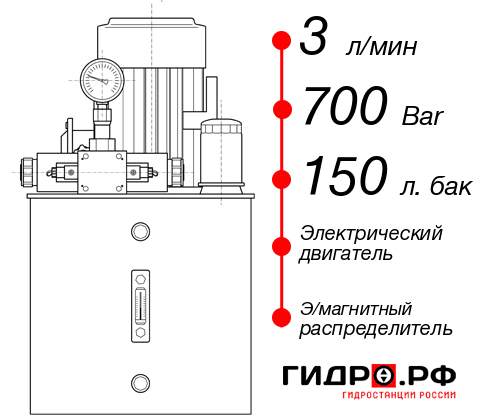 Маслостанция для гидравлического домкрата НЭЭ-3И7015Т