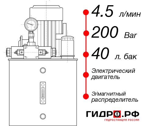 Промышленная маслостанция НЭЭ-4,5И204Т