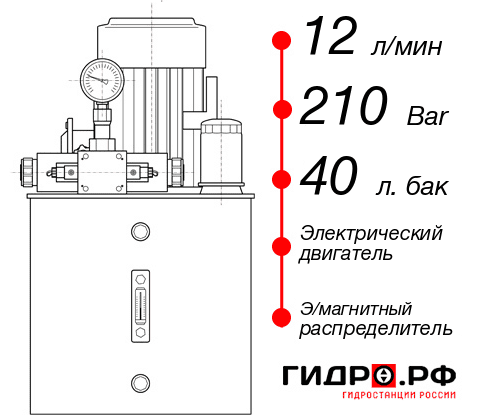 Гидростанция для промышленного оборудования НЭЭ-12И214Т