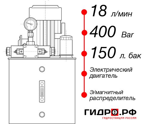 Гидростанция с электроприводом НЭЭ-18И4015Т